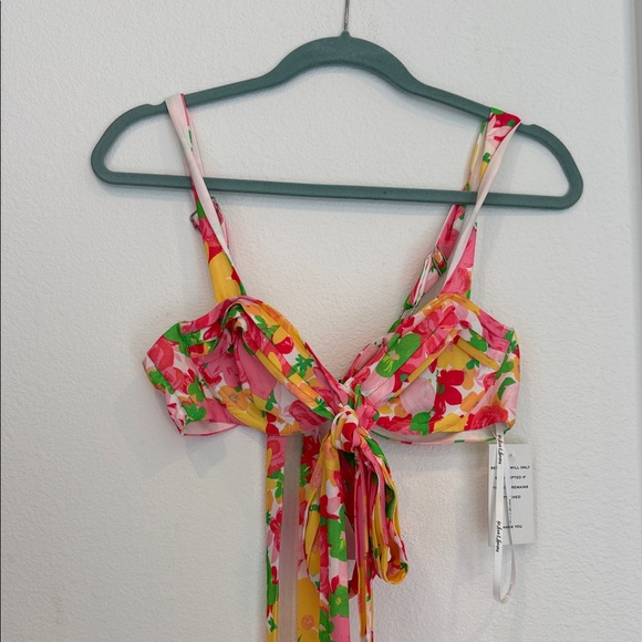 For Love And Lemons Tops - For Love And Lemons Vibrant Floral Bra Blouse large